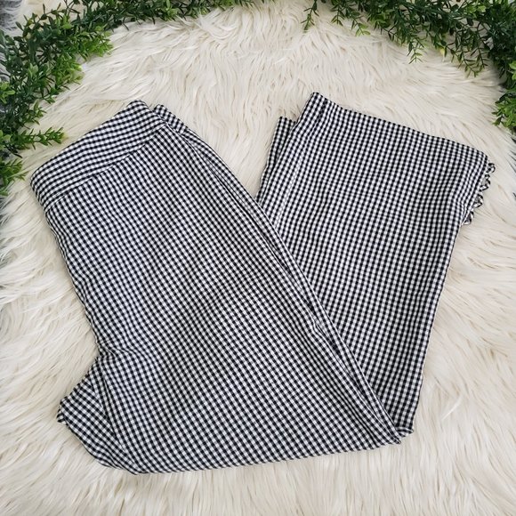 tribella Pants - TRIBELLA black & white checkered ankle pants 6